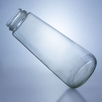 Bouteille en verre de stockage de grande capacité 1500 ml, personnalisée, haut de gamme, sur mesure, fabriquée en usine, avec bouchon à vis pour aliments
