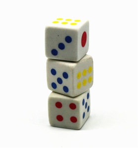 Custom Printed Square TPR <b>Dice</b> Eraser Promotional Ink Eraser Style - Product Image 4