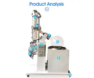 Evaporador de vacío continuo de película ascendente y descendente de acero inoxidable Industrial 304 para concentrador de cocción de mermelada