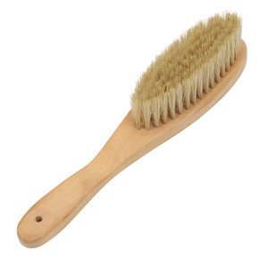 <b>Clothes</b> Brush Solid Wood Handle Pig Bristle And Horsehair Soft Bristles Durable <b>Cleaning</b> Dust Removal Brush - Product Image 4