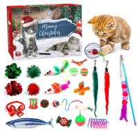 Calendrier de l'Avent 2027 pour chatons, avec jouets de Noël, compte à rebours de 24 jours pour l'éducation à la propreté des chatons, pour les amoureux des animaux