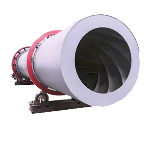 Chicken Waste Poultry Manure Wood Shavings Pellet Rotary Drum Wood Chip Sawdust Dryer Machine with Biomass Burner