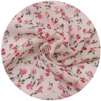 Tissu en mousseline de soie Offre Spéciale 100% Polyester imprimé fleurs tissu crêpe en mousseline pour robe de plage chemisier