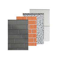 Panneaux sandwich en PU écologiques au design moderne pour la rénovation des murs extérieurs de villas, bardage métallique imperméable pour la construction extérieure