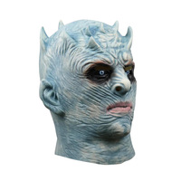 Masque en latex réaliste du Roi de la Nuit, masque intégral du Marcheur Blanc, accessoire de costume pour Halloween et soirées cosplay