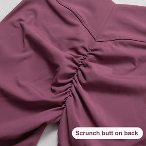 महिलाओं का बैक स्क्रूक लेगिंग ने हाई कमर वाली योग पैंट को उठाकर जिम वर्कआउट किया - Product Image 6