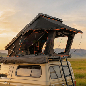 Carpa de Techo Rígida de Aluminio para Auto con Luz LED, Fácil de Instalar, Impermeable, para 4 Personas, Carpa de Techo Rígida 4x4 para Camping - Product Image 1