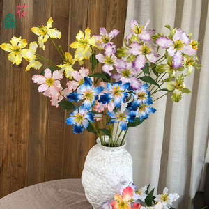 Flores Artificiales de Seda, Ramo de Lirios, Decoraciones para Bodas, Celebraciones Festivas, Fondo para Escenarios, Decoración para Pasillos de Hotel - Product Image 1
