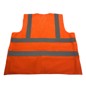 Gilet de sécurité réfléchissant CITICITY à 5 points de rupture, classe 3 ANSI, pour la construction, logo personnalisé, maille polyester, plusieurs poches - Product Image 4