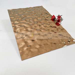 EX004 3D Water Ripple Corrugated Stainless Steel Plate Home Art Decoration Wall Panel Ceiling Stylish Stainless Steel <b>Sheets</b> - Product Image 4