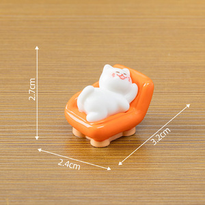 Mini Resin Lazy <b>Sofa</b> <b>Cat</b> Animal Figurines Miniature Ornaments for Cake Topper Car Dashboard Dollhouse Desktop Home Decor - Product Image 6