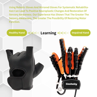 Gants robotisés de rééducation, appareil électrique d'entraînement des doigts, dispositif de massage de la main pour AVC et hémiplégie avec 5 doigts séparés
