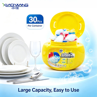 Capsules de détergent pour lave-vaisselle jetables 5 en 1 avec parfum de citron pour un nettoyage en profondeur et une utilisation en cuisine