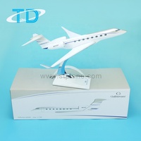 Modelo de Avión Coleccionable G650 1/100 30CM, Golfo de Qingdao Mediterráneo, Escala de Resina, Personalizable, Regalo Empresarial, Certificado CE