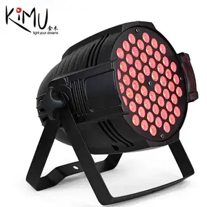 Chuyên nghiệp 54 cái 3 wát LED Par ánh sáng RGB 3in1 Flat LED PAR ánh sáng sân khấu sơ đồ chiếu sáng