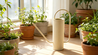 Arrosoir en fer avec revêtement en poudre, taille et couleur personnalisables, arrosoir de jardin en métal avec long bec pour plantes d'intérieur et d'extérieur