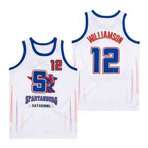 Maillot de basketball de rue brodé et sublimé, taille US, respirant, pour homme, <span class=keywords><strong>WILLIAMSON</strong></span> BALL DAY SCHOOL 12 - Product Image 2