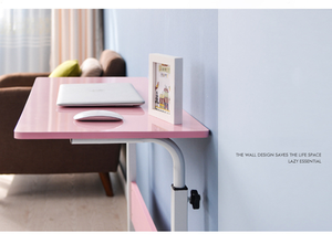 Mesita de noche móvil de escritorio de madera ajustable del fabricante chino para aprendizaje en el hogar con diseño plegable de ruedas - Product Image 6