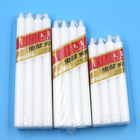 Velas (bougies pour prier) Vente chaude 38g 40g prix bon marché cire de paraffine orthodoxe grand long bâton bougies blanches