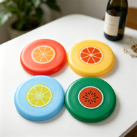 9 "assiette en plastique 24 morceaux d'assiettes en plastique, assiettes à dîner en plastique colorées de 7 pouces