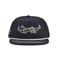 Casquettes en corde personnalisées avec logo brodé, casquette de baseball 5 panneaux, casquette de rodéo, casquette snapback non structurée, casquettes de baseball en nylon, vente en gros