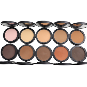 Aangepaste Langdurige Gezicht Make-Up 8 Kleuren Geperste Poeder Foundation Private Label Olie Controle Waterdicht Compact Poeder - Product Image 1