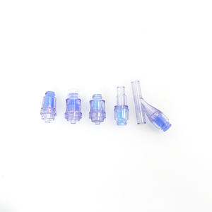 Connecteur médical jetable Luer Lock sans aiguille, adaptateur de raccordement d'<span class=keywords><strong>infusion</strong></span> intégré scellé, certifié CE Classe II, bleu - Product Image 2