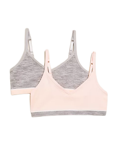 Chaleco cómodo de algodón para niñas, 7-16 años, 2 pk, inalámbrico, venta al por mayor - Product Image 4