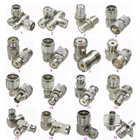 Conector Coaxial RF, Adaptador UHF SO239 PL259 UHF para BNC N F FME TNC MCX MINI UHF LMR400 RG58 50 para Antena WLAN de 2.4GHz/5GHz