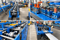 Machine de formage à rouleaux pour cadres de portes, machine à fabriquer les cadres de portes et fenêtres en acier/machine à fabriquer les cadres de portes de garage