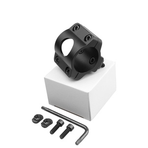 Lightweight 62g Flashlight Tube Clamp Matte Black 25.4mm 6061 Aluminum Alloy High/Low Profile Options Bracket - Product Image 5