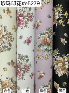 Impression numérique personnalisée 100D tissu en mousseline de soie petit tissu de jupe de vêtement à fleurs pour vêtements