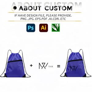 Custom Drawstring Backpack Water Resistant <b>String</b> <b>Bag</b> Sports Backpack Gym Sack with Side Pocket for Men Women Outdoor Travel - Product Image 2