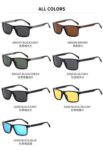 2024 Outdoor Sports Cycling Sunglasses for Men Blue/Brown/Black Polarized Aluminum Magnesium Tac <strong>Lens</strong> Gafas Shades Mirror <strong>Lens</strong> - Product Image 2