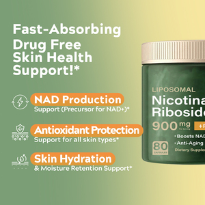 OEM Formula EEffective spedizione rapida NAD + resveratrolo liposomiale Nicotinamide Riboside Nad integratore 900mg 80 pz capsule - Product Image 2