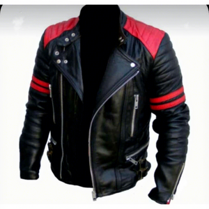 Veste en cuir véritable 100% pur et authentique, imperméable, coupe-vent et respirante, col mandarin, fermeture éclair, vente en gros BS International NA190 - Product Image 4