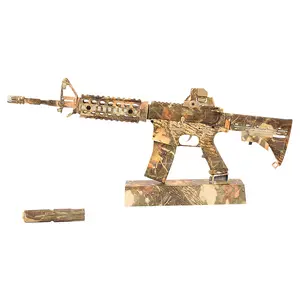 Tiktok 2023 Camo kim loại thủ công trang trí bàn thu nhỏ Barrett AK 47 Barrett mcx SIG kim loại đồ chơi Gun Set cho cậu bé