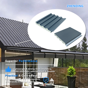 Tejas Metálicas para Techos con Aislamiento Térmico y Acústico, Núcleo de Espuma de Poliuretano, Compuesto de Aluminio Ecológico e Ignífugo - Product Image 2