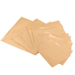 लच्छेदार कागज सैंडविच बैग glassine शैली तेल प्रतिरोधी ब्राउन waxted पेपर बैग 15*20cm