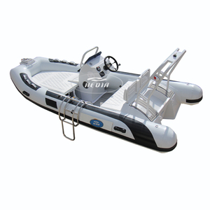 CE 14 pies-Barco de aluminio soldado, pvc, hypalon v, rib de casco de aluminio schlauchboot gomone 430 - Product Image 4