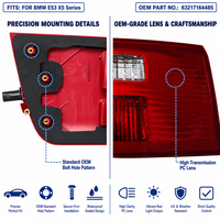 Para BMW X5 E53, Conjunto de Luz Trasera Interior LED, OE 63217164485, Enchufar y Usar, Ajuste Directo para Tapa de Maletero/Puerta Trasera, 3.0i 4.4i, Homologado