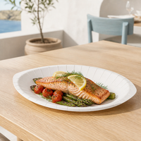 Assiettes jetables personnalisées avec logo, qualité alimentaire, 10 pouces, imprimées, robustes, pour dîner, restaurant, fête d'anniversaire, dessert