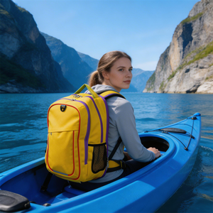 Mochila Impermeable para Todo Clima con Múltiples Bolsillos, Orificio para Cables y Puerto para Auriculares, Bolsa de Hidratación para Aventuras de Senderismo al Aire Libre - Product Image 3