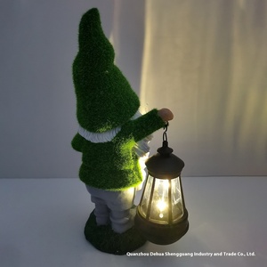 Lanterne <span class=keywords><strong>de</strong></span> jardin <span class=keywords><strong>solaire</strong></span> en résine pour l'extérieur, ornements <span class=keywords><strong>de</strong></span> lutin, décoration <span class=keywords><strong>de</strong></span> Noël pour l'intérieur et la cour, modèle <span class=keywords><strong>de</strong></span> <span class=keywords><strong>figurine</strong></span> d'animal <span class=keywords><strong>de</strong></span> dessin animé floqué - Product Image 4
