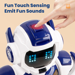 Nouveau <span class=keywords><strong>Robot</strong></span> Intelligent 2025 : Jouet <span class=keywords><strong>Robot</strong></span> Mignon Programmable, Marchant et Tirant, avec Lumières LED, Modèle Éducatif Télécommandé - Product Image 5