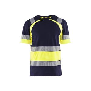 BLAKLADER - 342110308833XL Camiseta Azul marino/Amarillo de alta visibilidad-EAN 7330509620977 ROPA DE TRABAJO DE LA HI-VIS - Product Image 1