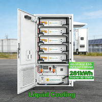 Onduleurs hybrides Solis 125 kW, batterie au lithium à refroidissement liquide de 261 kWh pour la sauvegarde de la batterie solaire C&I