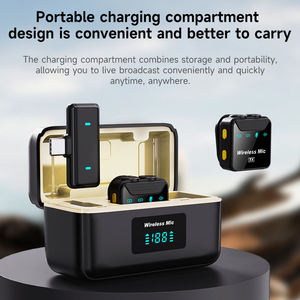 Sx23 Không Dây Lavalier Microphone Ve Áo Mic Clip-On Cổ Áo Mic Cho Cuộc Phỏng Vấn Live Streaming Video Máy Ảnh Ghi Âm <span class=keywords><strong>Podcast</strong></span> - Product Image 4