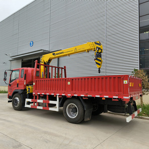 Baowo <b>Truck</b> Crane 12.5 <b>Ton</b> Hydraulic Load Capacity Heavy Duty Engineering Use - Product Image 1