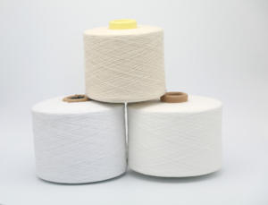 Fil à tricoter en coton du Vietnam, gant conducteur Ne 6/1-Ne 10/1, fil à tricoter à extrémité ouverte, 35% coton recyclé + 65% polyester, facile à utiliser - Product Image 6